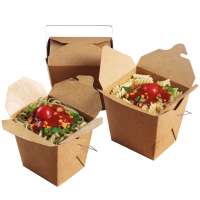 Kraft paper packaging box fried rice disposable paper lunch box lunch salad fried chicken package snack box