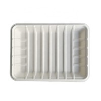 Disposable compostable tableware bagasse food container biodegradable food trays