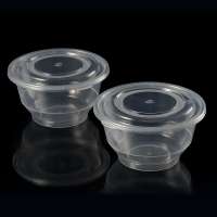 Take away 450ml transparent round disposable pp bowl plastic