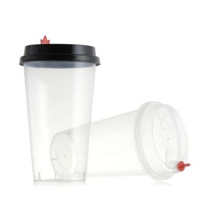 FREE SAMPLE 500ml disposable beverage clear pp plastic reusable bubble tea cup