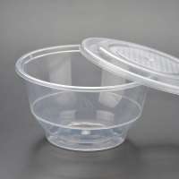 FREE SAMPLE Uncommon design & Leakproof disposable plastic round food container