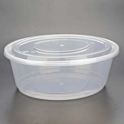 Leakproof 3000ml PP plastic flat salad bowl