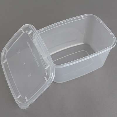 FREE SAMPLE Eco friendly rectangular plastic clear food storage container