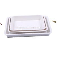 Wholesale melamine buffet food storage tray hospital food tray plastic storage trays